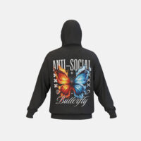 Hoodie "Anti Social Butterfly" – Bild 1